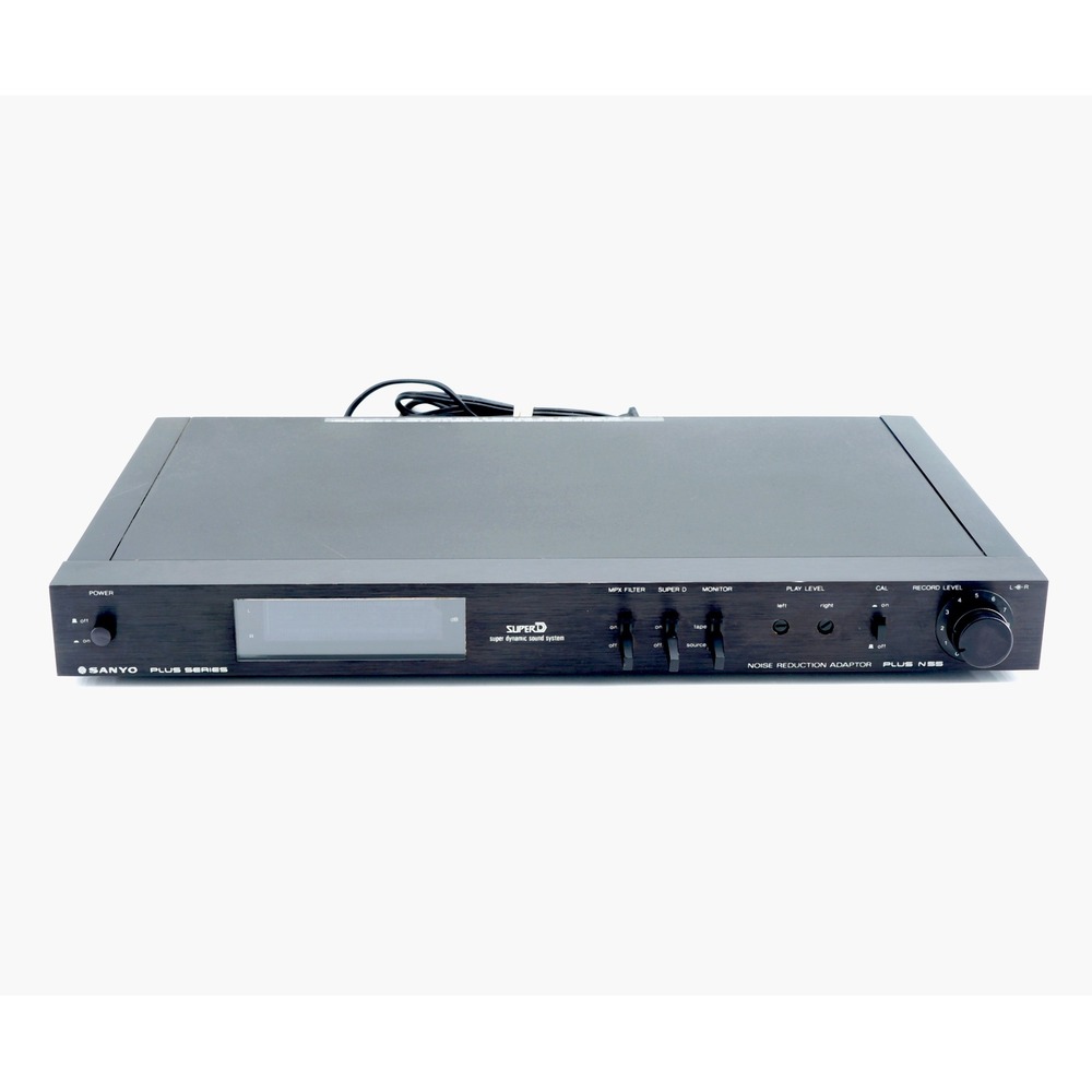 Vintage Sanyo Plus N55 Super D Noise Reduction Adaptor System Tested Black
